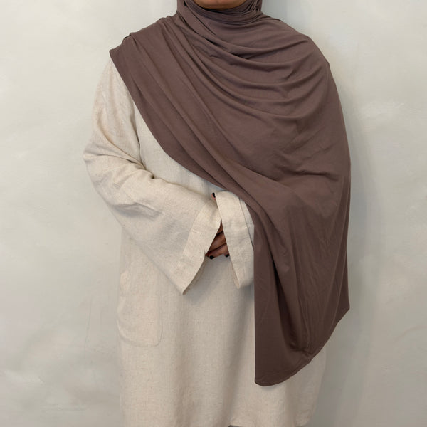 Matching Bamboo Jersey Scarf Set | Truffle