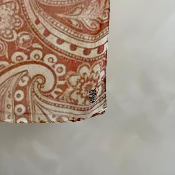 Printed Modal | Peach Paisley