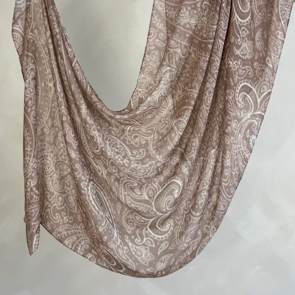 Printed Modal | Oat Paisley