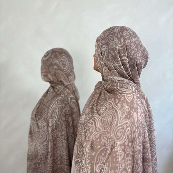 Printed Modal | Oat Paisley